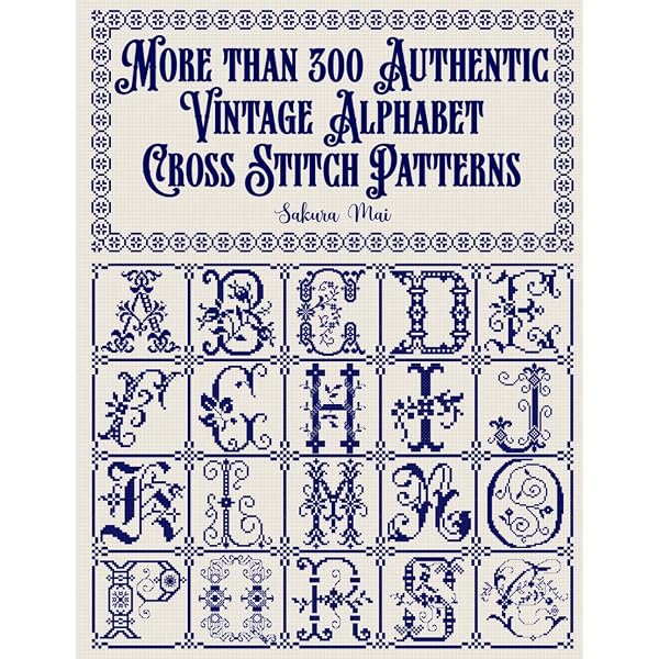 Amazon | Vintage Alphabet Cross Stitch Encyclopedia: 150 Antique